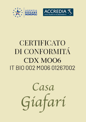 Certificato di conformità CDX M006 Casa Giafari