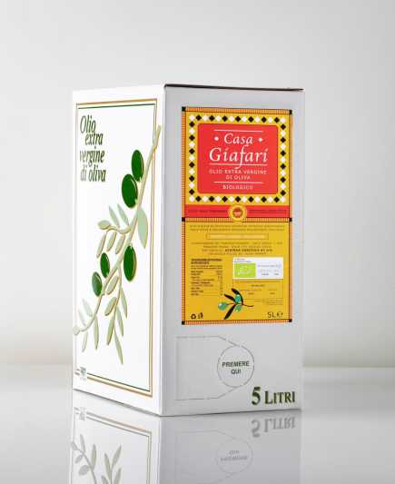 Extra virgin olive oil 5 L Bag Box - Casa Giafari