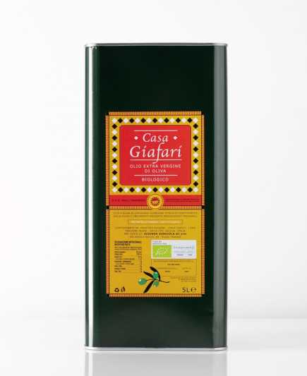 Extra virgin olive oil 5 L Tin - Casa Giafari